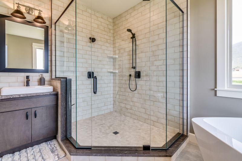 Elegant Shower with Built-In Niche